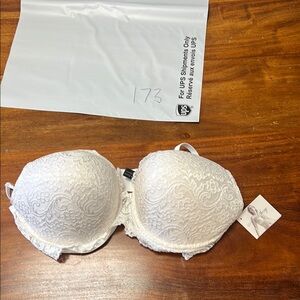 SMART AND SEXY SA276X Add 2 Cup Sizes Push-Up Bra | Black Hue W Lace Wings 42C